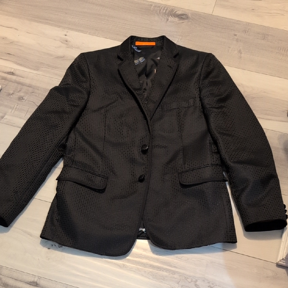 TALLIA Black Textured Suit Jacket